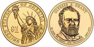 Moneda Estadounidenses 1 dólar 2009 Grant