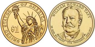 Moneda Estadounidenses 1 dólar 2009 Taft