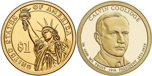 Moneda Estadounidenses 1 dólar 2009 Coolidge