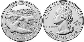Moneda Estadounidenses Beautiful América 25 centavos 2017 Effigy Mounds