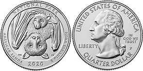 Moneda Estadounidenses Beautiful América 25 centavos 2020 Américan Samoa