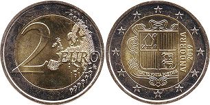 moneda Andorra 2 euro 2019