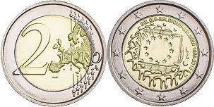 moneda Bélgica 2 euro 2015