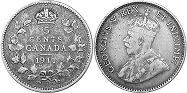 moneda canadian old moneda 5 centavos 1911