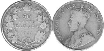 moneda canadian old moneda 50 centavos 1911