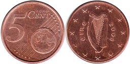 moneda Irlanda 5 euro cent 2008