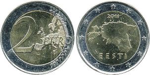moneda Estonia 2 euro 2011