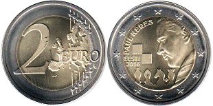 moneda Estonia 2 euro 2016