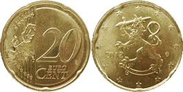 moneda Finlandia 20 euro cent 2012