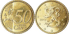 moneda Finlandia 50 euro cent 2012