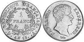 moneda Francia 1 franco 1805