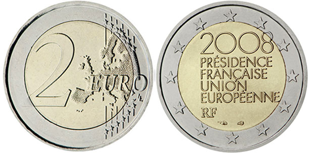 coin France 2 euro 2008