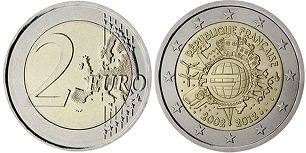 moneda Francia 2 euro 2012