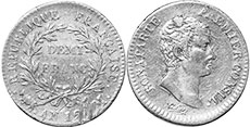 moneda Francia 1/2 de franco 1803