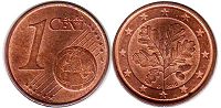 moneda Alemania 1 euro cent 2016