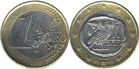 moneda Grecia 1 euro 2002