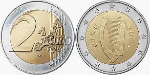 moneda Irlanda 2 euro 2008