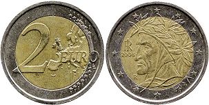 moneda Italia 2 euro 2008