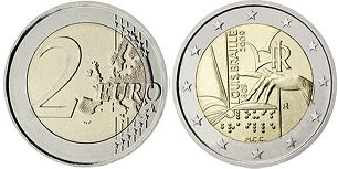 moneda Italia 2 euro 2009