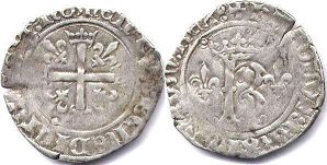 moneda Francia karolus 1488
