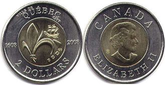  moneda canadiense conmemorativa 2 dólares 2008