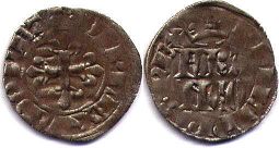moneda Francia doble denier 1328-1350