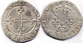 moneda Francia double sol 1570