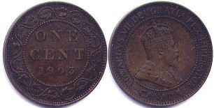 moneda canadian old moneda 1 centavo 1903