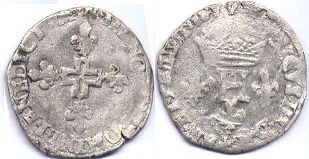 moneda Francia double sol 1574