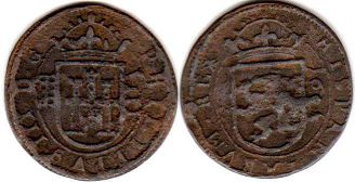 moneda España 8 maravedis 1606