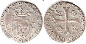 moneda Francia douzain 1572