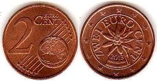 moneda Austria 2 euro cent 2013