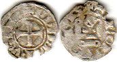 moneda Francia obole tournois 1285-1314