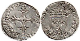 moneda Francia sol 1571