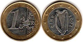 moneda Irlanda 1 euro 2002