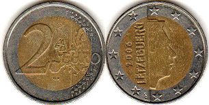 moneda Luxemburgo 2 euro 2006