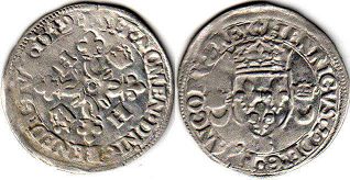 moneda Francia douzain 1549