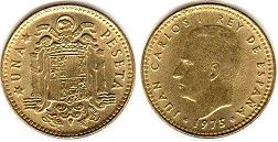 moneda España 1 peseta 1975 (1978)