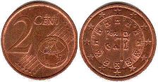 moneda Portugal 2 euro cent 2009
