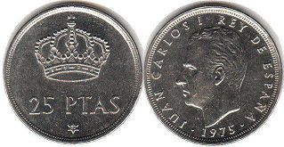 moneda España 25 pesetas 1975 (1980)
