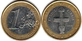 moneda Chipre 1 euro 2008