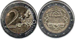 moneda Alemania 2 euro 2007