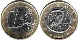 moneda Grecia 1 euro 2007