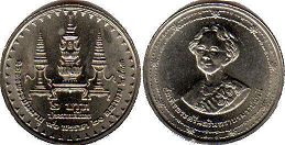 moneda Thailand 2 baht 1990