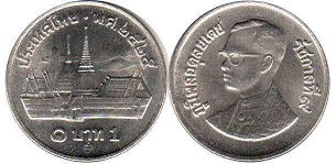 moneda Thailand 1 baht 1982