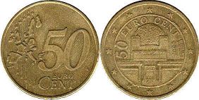 moneda Austria 50 euro cent 2003