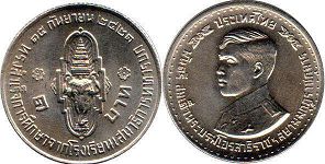 moneda Thailand 1 baht 1978