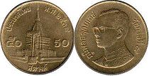 moneda Thailand 50 satang 1996