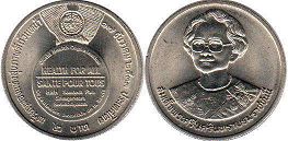moneda Thailand 2 baht 1990