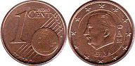 moneda Bélgica 1 euro cent 2013